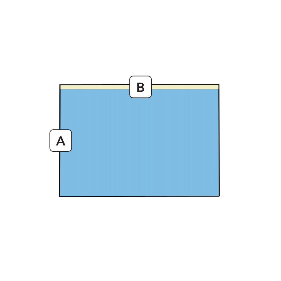 Teli assorbenti impermeabili in biaccoppiato con lato adesivo
